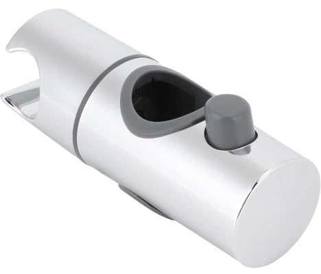 BRIOTA Universal Handbrause Halterung, Duschhalterung ohne Bohren, Duschkopf Halterungen Kompatibel mit 25mm Duschstangen, 360° Drehbar, Einfache Installation, ABS Chrom