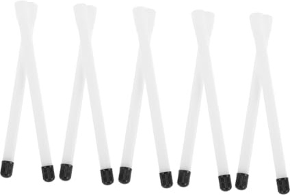 VINTORKY 10piezas Extensiones De Válvula Para Neumáticos Adaptadores De Vástago Resistentes y Prueba De Fugas Extensor Para Bicicleta Moto Coche y Camión Inflado Fácil y Rápido Blanco