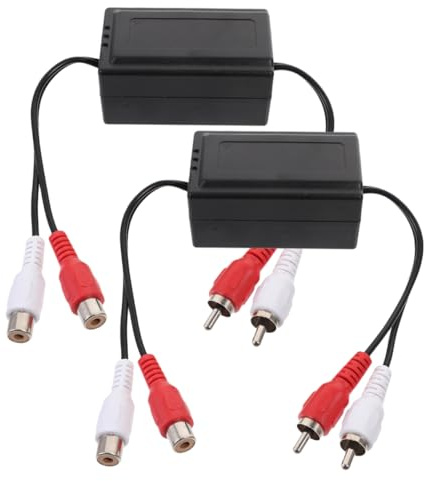 OSALADI 2stücke Audio Ground Loop Isolator Signal Isolator Für Auto-Audio Erdschleifenrauschen Filter Audioisolierung Tonsignalisolator