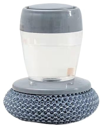 Kitchen Dishwashing Brush Pans Cleaner Scrubber With Soap Dispenser