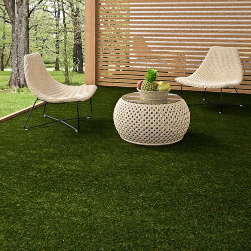 Snapstyle Kunstrasen | Rasenteppich mit Noppen | Wetterfest | Balkon | Terrasse | Outdoor Teppich