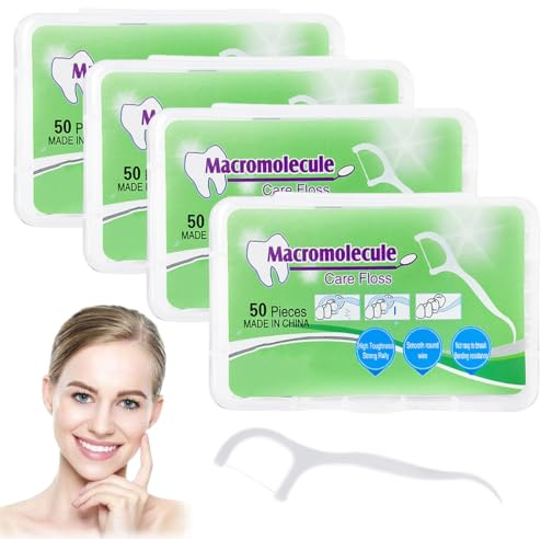 HABNI Filo Interdentale, 8 Scatole Da 400 Pezzi, Forcella Interdentale Monouso Per Cura E Pulizia Dei Denti, Mantiene La Bocca Fresca E Pulita.