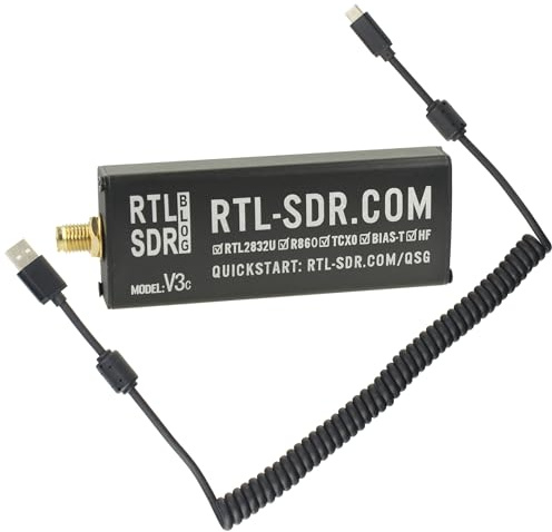 Impulsfoto RTL-SDR Blog V3 USB-C SDR Empfänger CHIP R860 RTL2832U BiasTee + USB Kabel Abgeschirmt