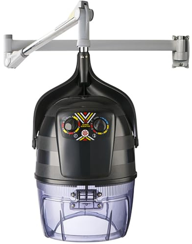 Black,B,Professional Stand Hair Salon Hood Dryer Modern Design Floor Standing Rolling Base Hairdressing Beauty Equipment for Barber Shop Female Hairdresser