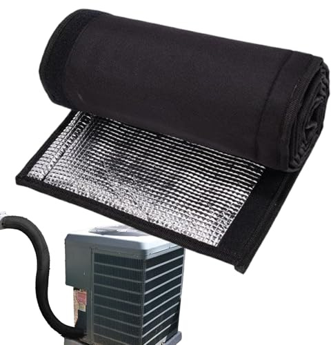 Hqunjikp HVAC-Rohrisolierung, 3-lagig, UV-beständig, 600D Oxford-Kupferrohrisolierung, 183 x 25 cm, für Außendraht, Wohnmobil, Zugrinne