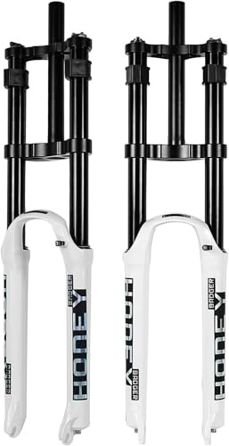 CUCKQUIC 26/27,5/29 Downhill Mountainbike-Luftgabel 1-1/8 Gerades Rohr Doppelte Schulter Federgabel 140 Mm Federweg Schnellspanner 9x100mm B,27.5in