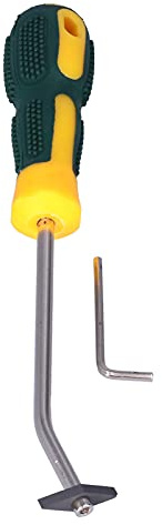Spacnana Herramienta de Eliminación de Lechada, Raspador Profesional de Acero Inoxidable para Juntas de Azulejos, con Ergonómico para Limpieza de Oficina en el Hogar