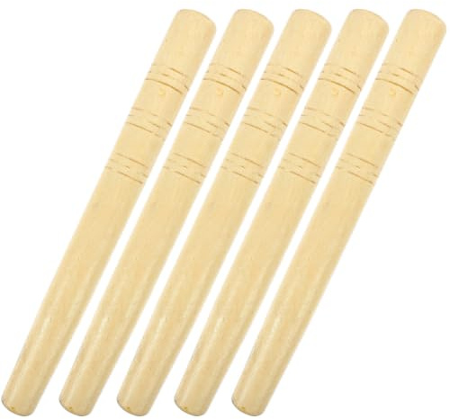 MAGICLULU Wooden Handle Wood Tool Handle for Hoes and Sickles 5pcs Replacement Ergonomic Design with Easy Installation for Garden Accessories and Outdoor Use