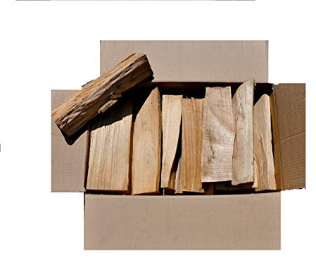 60 kg de leña de haya pura seca y lista para horno, 30 – 33 cm de longitud, patrón de madera de leña natural