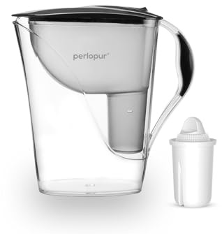 PearlCo water filter fashion incl. 1 classic filter cartridge (compatible with Brita classic) charcoal
