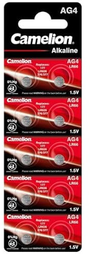 Camelion Uhrenbatterie AG4 ///; (376,377,SR66,SR626W,LR626,LR66,177);10 Pack