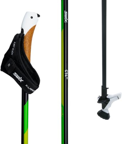 Swix CT4 Nordic Walking Stock Lime Carbon Tech mit Twist & Go Spitze 1 Paar 110cm