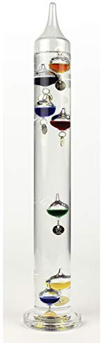 Nauticalia Galileo Thermometer mit 7 Kugeln, 43 cm, Mehrfarbig