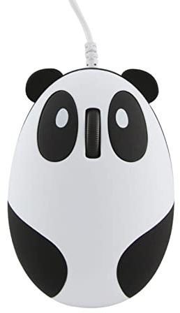 Tynerza Souris Panda Filaire Souris Animal Mignon Portable Petites Souris filaires pour Ordinateur Portable Bureau pour école Maison Bureau Enfants Cadeau