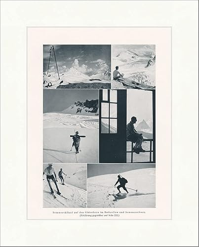 Sci estivi sui ghiacciai nel burriero e neve estiva F_Vintage 02048