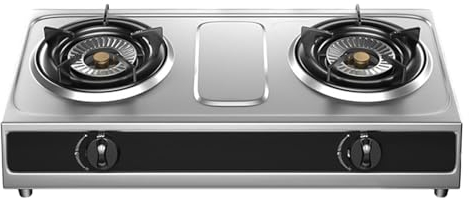 Réchaud Au Propane, Réchaud Au Propane Portable À 2 Brûleurs, Table De Cuisson À Gaz En Acier Inoxydable Haute Puissance 17742,4 BTU For Cuisine, Camping En Plein Air, Camping-car Et Appartements (Co