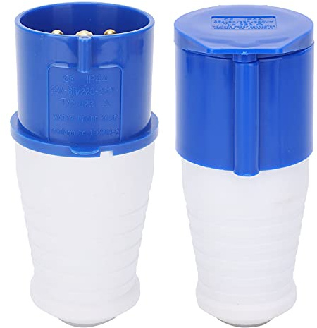 2 Pièces Prise Industrielle, 32a 220250V 3 Broches 1 Phase IP44 Antidéflagrant, Extrémités De Rallonge Mâle Et Femelle, Connecteur De Prise De Verrouillage