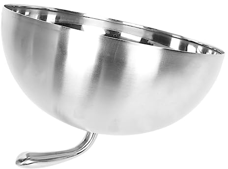 MAGICLULU Runde Edelstahl Steakabdeckung 24cm Silber Schwere Ausführung