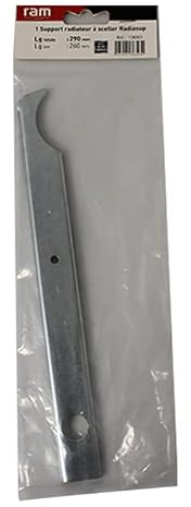 RAM - Support radiateur fonte - Support à sceller pour radiateur en fonte type rideau - Longueur axe 260 mm - Longueur totale 290 mm -