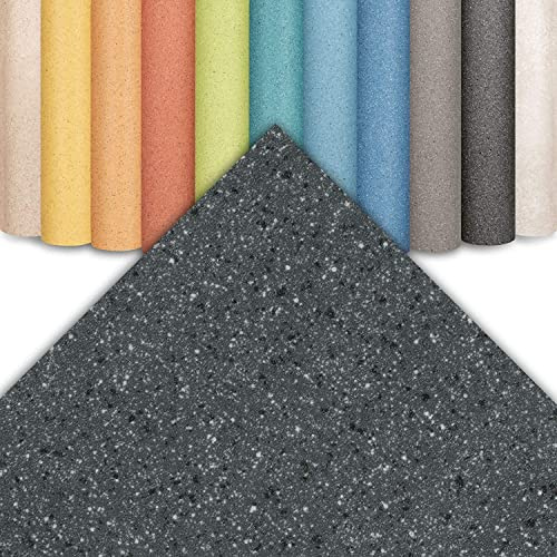 casa pura Revêtement de sol en vinyle, vendu au mètre, en PVC, pour cuisine, salle de bain et salon, 100 x 400 cm, Mira 990D
