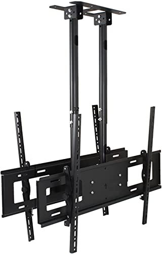 Staffa Di Montaggio Per Tv A Soffitto Bifacciale, Supporto Per Tv A Soffitto Regolabile Adatto Alla Maggior Parte Dei Televisori A Basso Profilo Da 60-100 Pollici, Supporto A Doppi