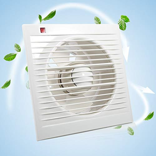 Silent Extractor Fan 150mm (6) 22W with Timer – Fresh Air Quality and Convenience – White – Shower, Wall, Ceiling Mounted – Kitchen, Toilet, Bathroom