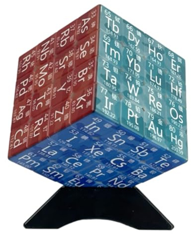 Cubo Mágico 4x4 Tabla Periódica - Rompecabezas 4x4x4 de Velocidad con Elementos Químicos - Duradero y Fácil de Girar - Regalo Original