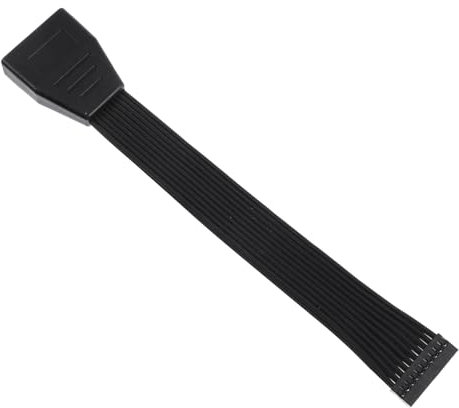 Gadpiparty Usb 3.0 19 Pin Female to Male Ribbon Cable Usb Motherboard Adapter 15cm Internal Extension Header Computer Accessory Compatible with Pc Motherboards