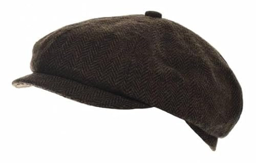 Balke Ballonmütze Classic Herringbone braun Größe 60