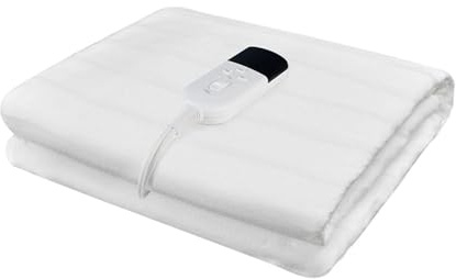 RUIANBAO 220-230V Manta eléctrica cronómetro Almohadilla de Calentamiento tamaño Grande Individual Doble universal160 * 130 cm Calentador de Cama colchón Blando Impermeable y térmico