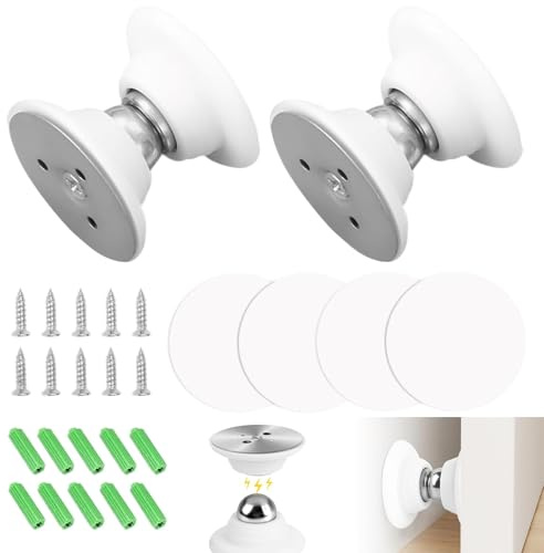 Aiyraa 2 Stycken Magnetisk Dörrstopp för Husbil, Husvagn, Båt, Lastbil - Utan Borrning med Limning