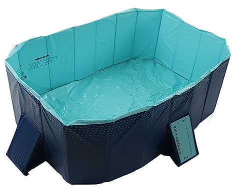 Cocoarm Foldable Swimming Pool Collapsible Pool Portable PVC Kids for Children Adults Pets Backyard Outdoor with Lightweight Easy Setup Sturdy Material (1.6m/63in)