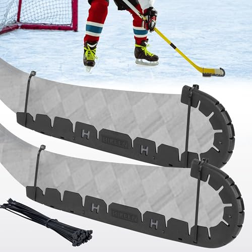 BOOSTEADY Protection pour Crosse de Hockey avec 25 Serres-Câbles, Protecteur de Bâton de Hockey Résistant à l'usure pour Entraînement Hors Glace, Hockey de Rue, Hockey sur Glace Universel