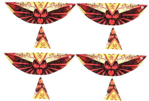 SUPVOX 4Pcs Rubber Band Plane DIY Airplane Toys Ornithopter Birds Models 16.11X13.76X0.04 Inch Improves Operational Ability and Hand-Eye Coordination Educational Flying Toy