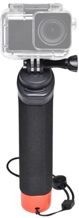 Voarge Vattenbeständigt flytande handtag för sportkamera, undervattenshandtag flytande enbenshandtag med skruvadapter, snorkling, dykning, undervattensselfies