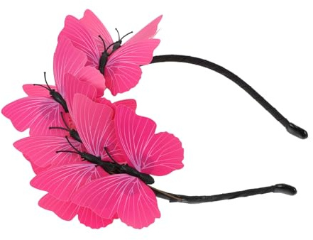 Gatuida Schmetterling Kopfschmuck Haarband mit Schmetterlingsmotiv für Fotoshootings Kopfbedeckung Bühnen-kopfbedeckung für Tanzpartys und Feiern