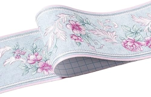 Cenefa Adhesiva Para Pared Papel tapiz de líneas cintura impermeable 5M, línea rodapié autoadhesiva for baño, decoración zócalo, adhesivo for bordes suelo pasillo(3)