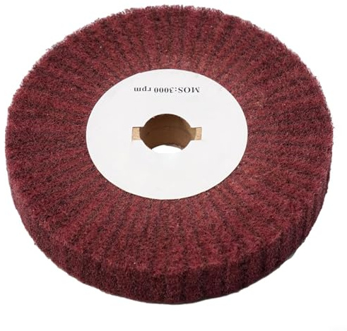 UrbanHui Disco lamellare in nylon non tessuto a grana 320 da 5 pollici per strumento Foredom, mola abrasiva per metallo e legno