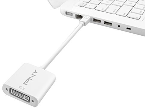 PNY Mini PNY de Mini DisplayPort a DVI blanco Apple