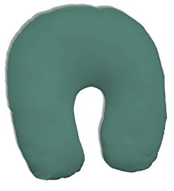 Dukal | Bezug für Nackenhörnchen | 45 x 12 cm | aus hochwertigem DOPPEL-Jersey | 100% Baumwolle | Farbe: Jade
