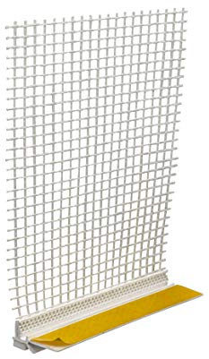 10 x Handelskönig Anputzleiste mit Gewebe und Lippe 6 mm x 2,6 m = 26 m Putzleiste Fensterleiste Verputzleiste Fensterprofil Außenputz Innenputz