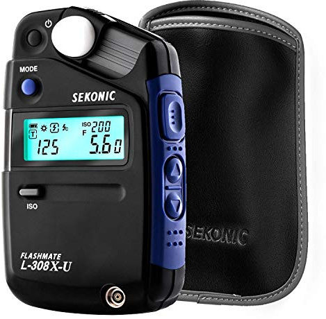 Sekonic L-308X-U Flashmate Light Meter (401-305) with Deluxe case
