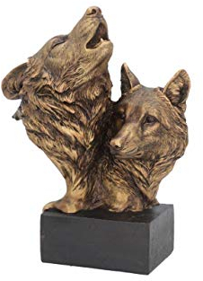 Nemesis Now Song of The Wild Wolf Buste en résine Bronze 23 cm