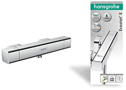 hansgrohe 15773000 Ecostat E Thermostatic Shower Mixer, Chrome