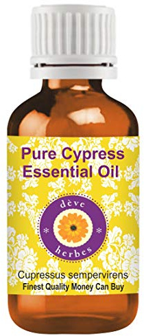 Deve Herbes Pure Cypress Essential Oil (Cupressus sempervirens) Steam Distilled