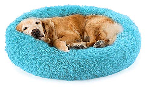 Yurun hundebett waschbar große Hunde, Hundehaus Hundekörbchen waschbar, Warme Weiche Bequeme Verbesserter Schlaf, Größe und Farbe wählbar (Blau,70CM)