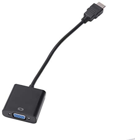 Bayda vers VGA Male vers VGA RGB Femme Adaptateur de convertisseur Video Male a Cable Femelle 1080P pour convertisseur Adaptateur Pc Male-Femelle (Noir)