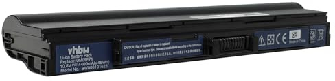 vhbw Akku kompatibel mit Acer Aspire One 752 | AS1810T-351G25n, 521, 1810T-8679, 1810T Notebook (4400 mAh, 11,1 V, Li-Ion)