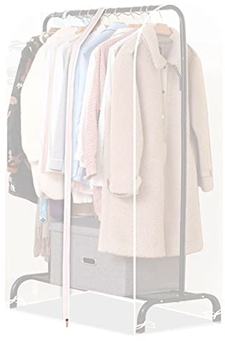Newaner Kleidersack Lang 110cm Mottenschutz für Kleiderständer, Durchscheinend Kleidersäcke mit Reißverschluss, Schutzhülle Kleiderstange für Staub Feuchtigkeitsfest, Kleiderständer nicht Enthalten