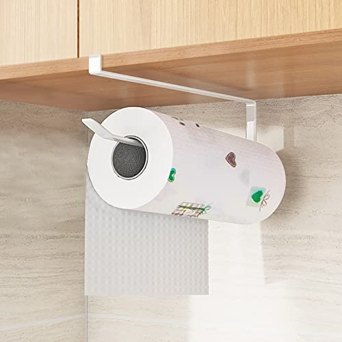 FORMIZON Küchenrollenhalter Ohne Bohren, Küchenpapierhalter Wandmontage Papier Handtuch Rollenhalter, Wandmontage Papierrollenhalter für Küche Badezimmer Aufbewahrung & Organisation (Weiß)